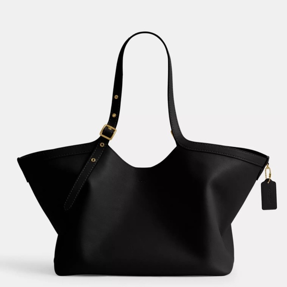 Authentic Coach Gramercy Tote Bag (Black Leather) - Picture 1 of 4
